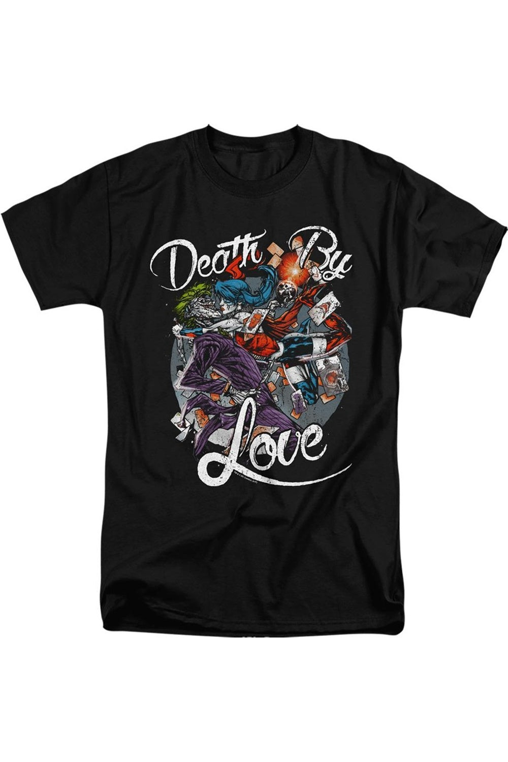 

Футболка с коротким рукавом Batman Death By Love для взрослых Gildan, черный