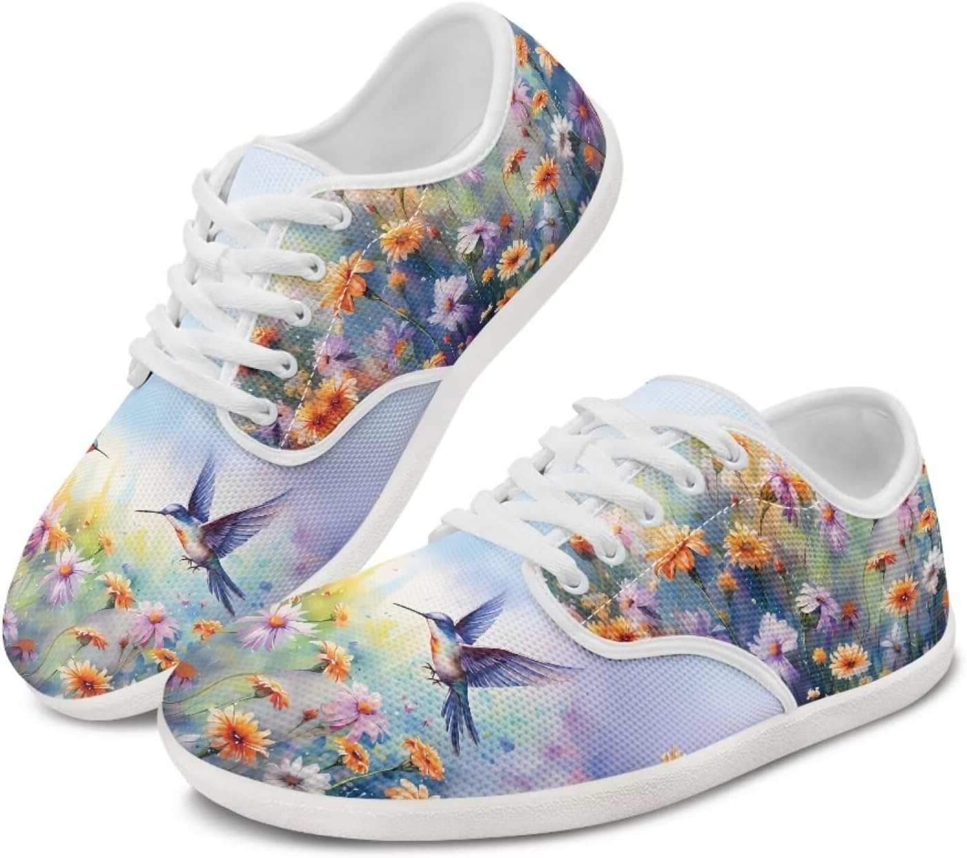 

Женские кроссовки для бега с колибри, повседневные танцевальные туфли, деловые лоферы, балетки, прогулочные кроссовки Ecaestolph, фиолетовый