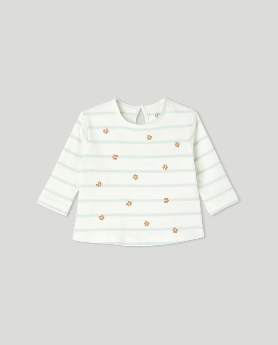 

Футболка с длинными рукавами для девочки Baby El Corte Inglés, светло-зеленый