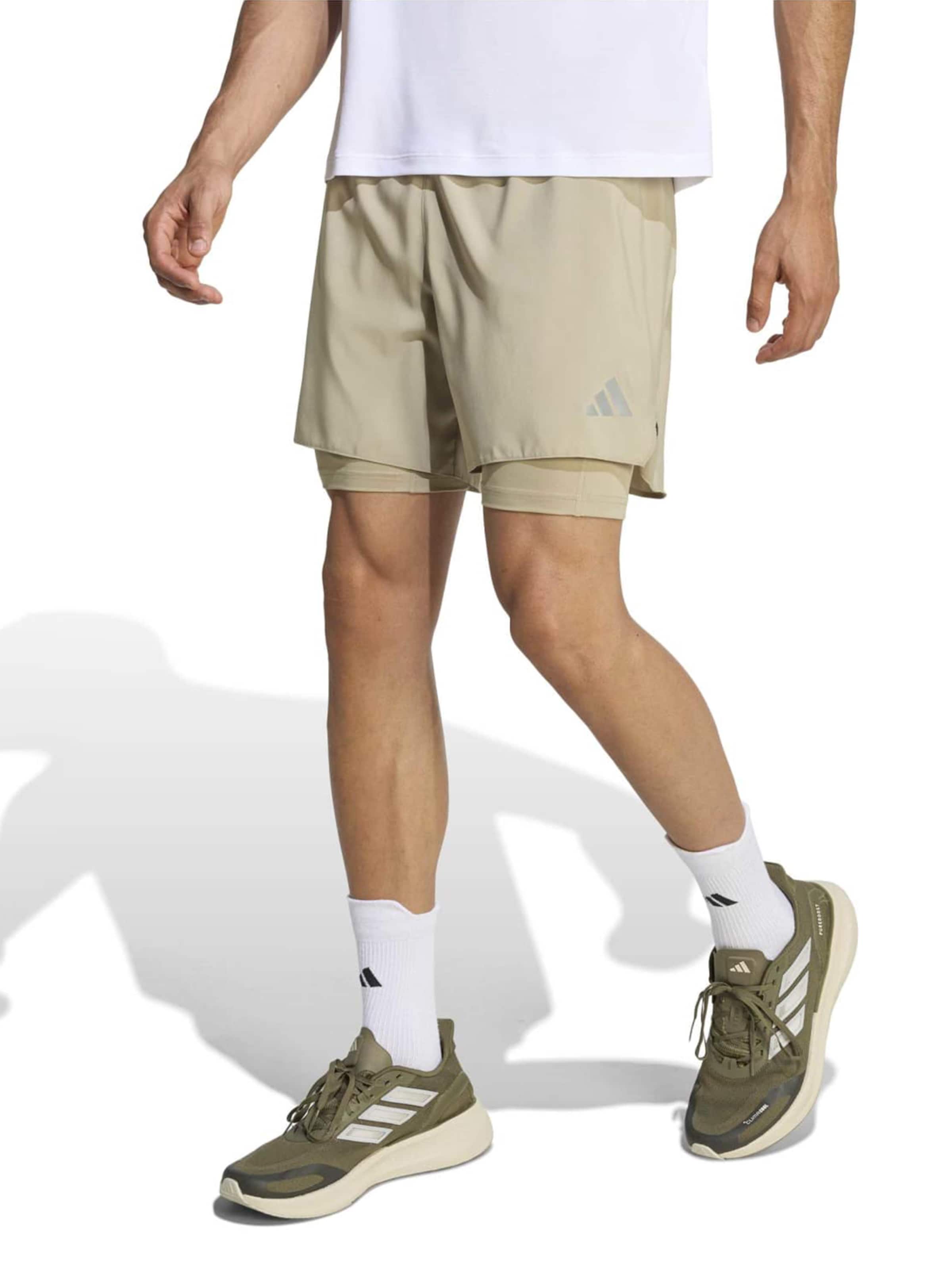 Adidas Performance Шорты для тренировок Regular 'Adi365 Running Essentials' в цвете Khaki — фото 2