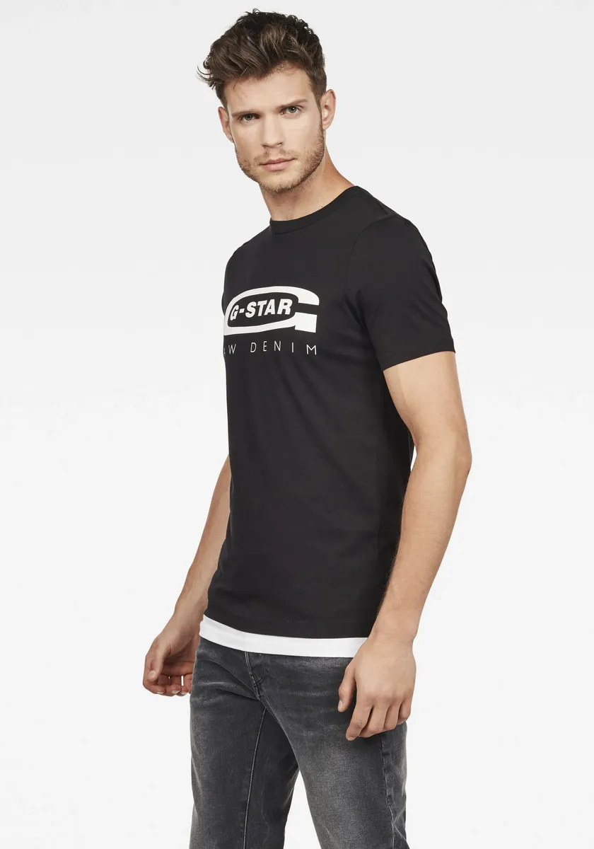 

Рубашка G-Star RAW с круглым вырезом "Graphic 4", черный