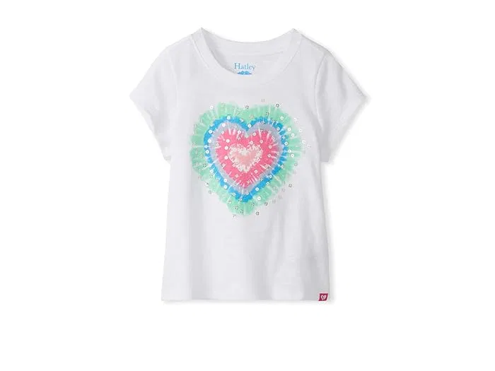Футболка с графическим принтом Heart Burst Hatley Kids, White