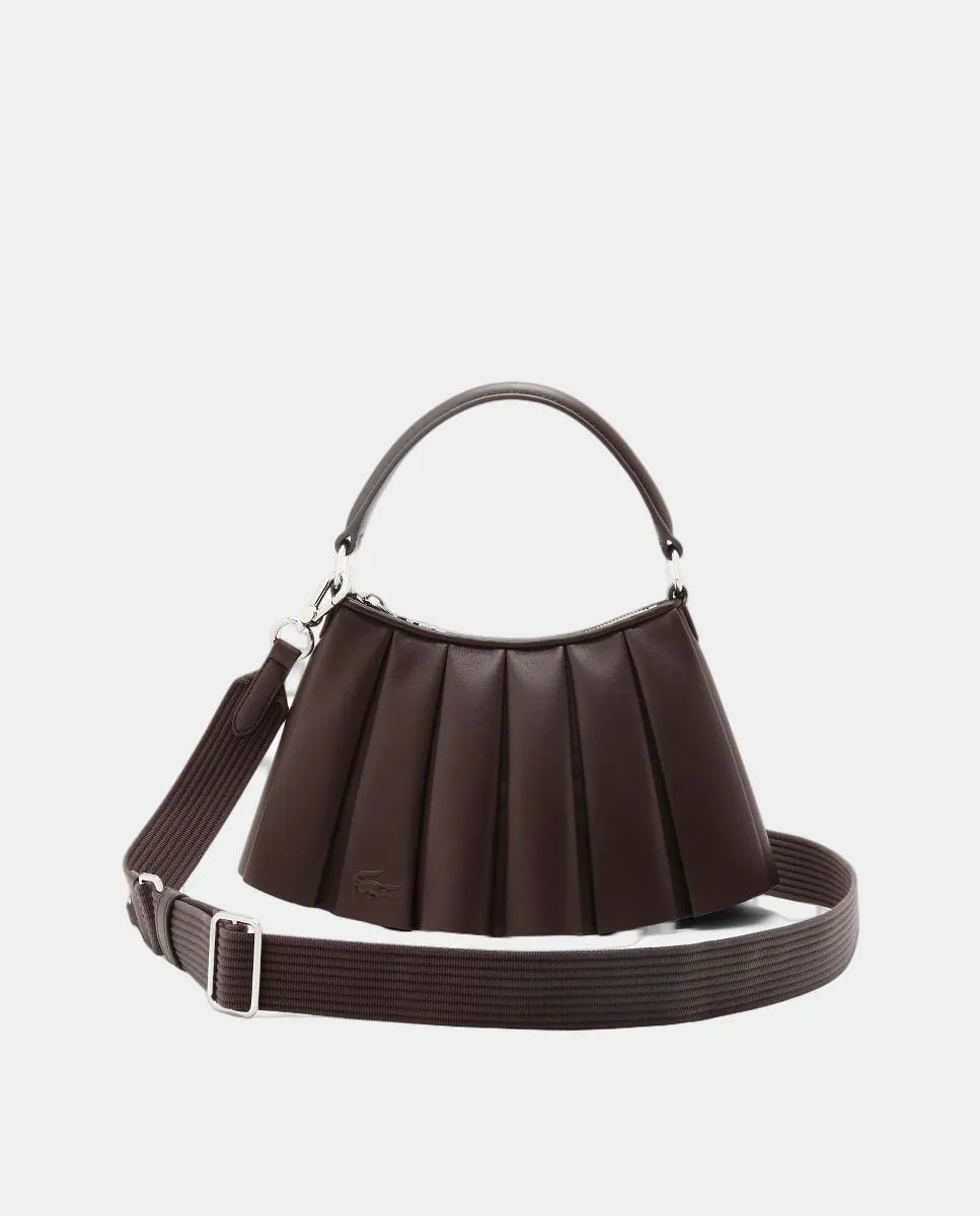 

Маленькая кожаная сумка Lenglen Runway Lacoste, темно-коричневый