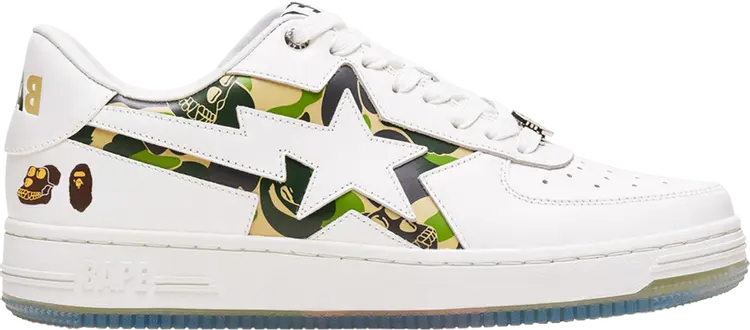 

Кроссовки Bored Ape Yacht Club x Wmns Bapesta 2 'White Green Camo', белый