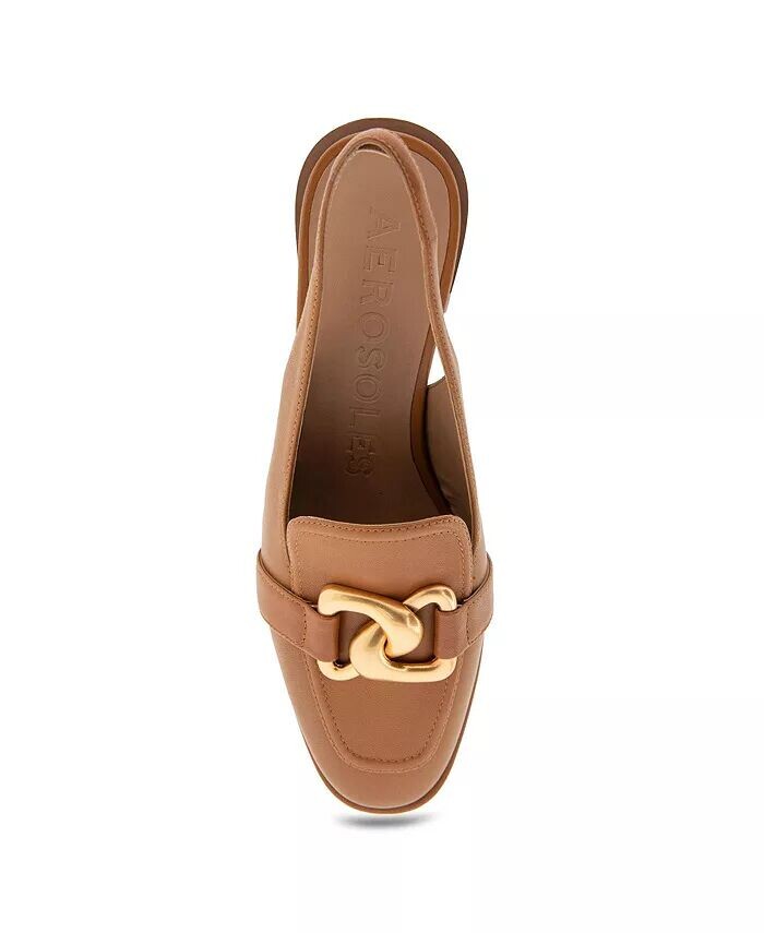Женские босоножки с босоножками на массивном каблуке Allure Aerosoles, бежевый — фото 4