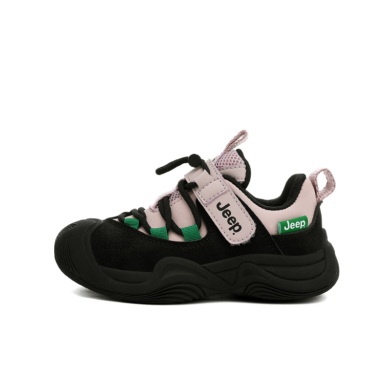 

Jeep Беговые кроссовки Casual низкие для детей, Cushioning, Abrasion Resistant, Breathable, черные, розовые, зеленые
