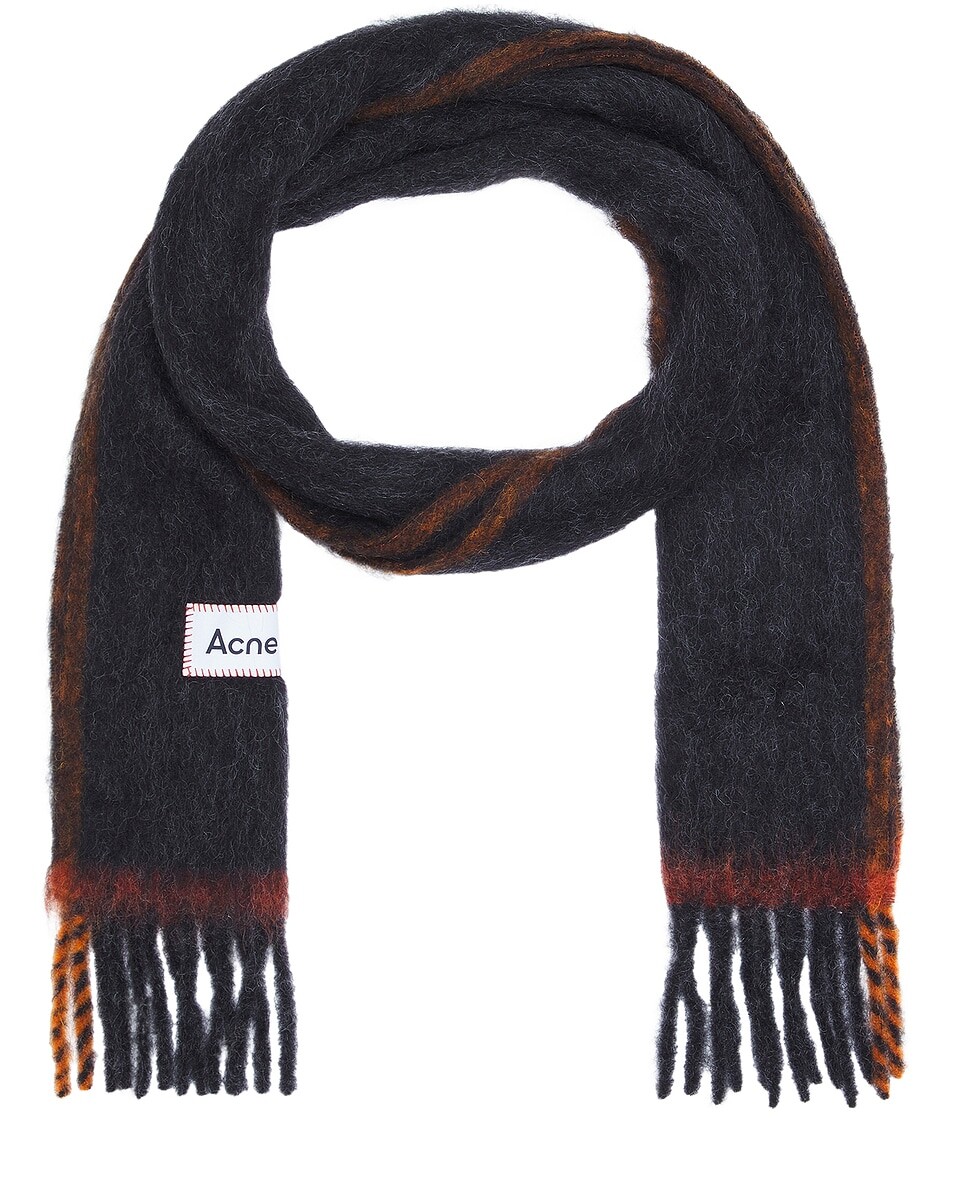 

Однотонный шарф Vally Acne Studios, черный