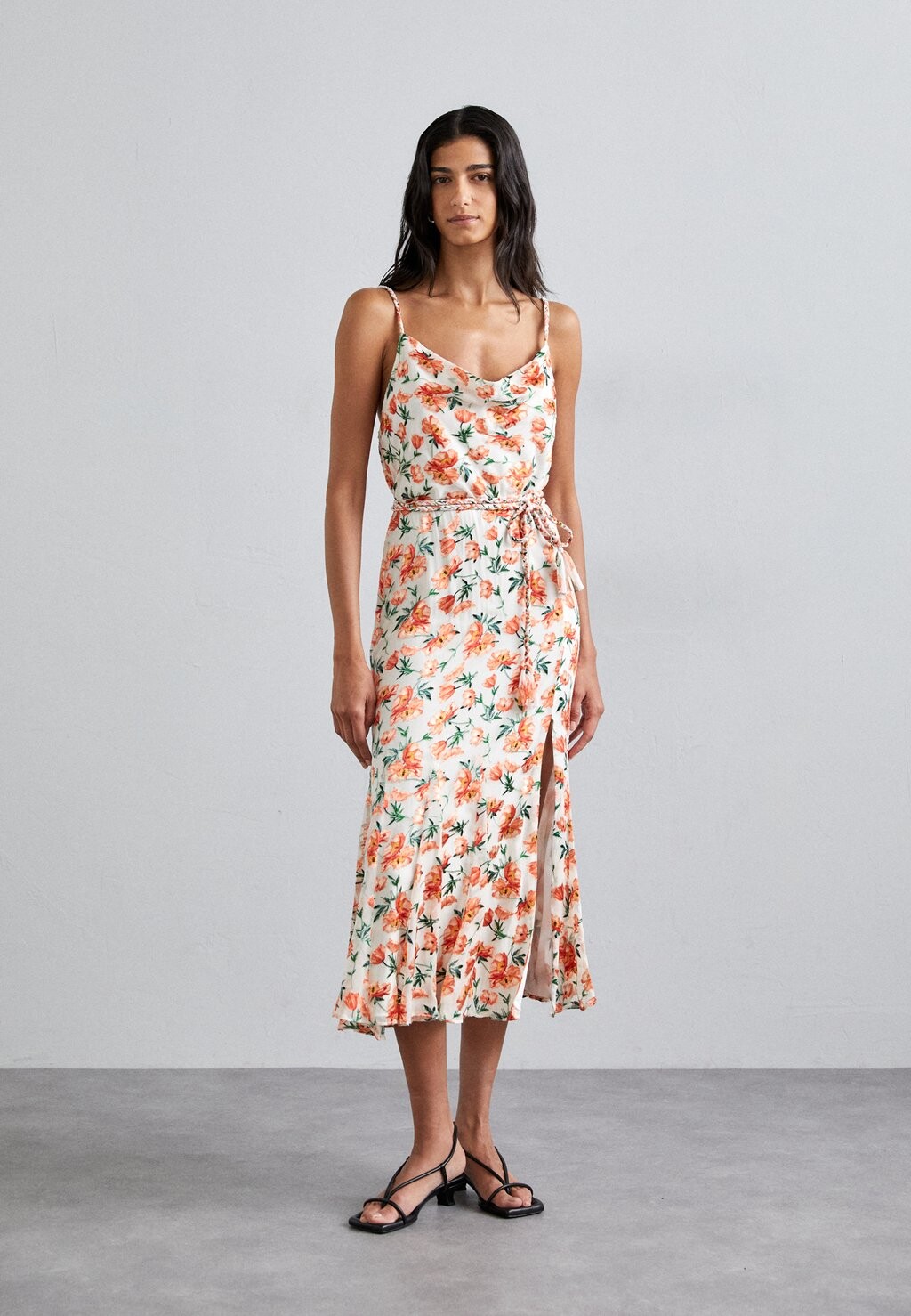

Повседневное платье LISSA COWL GODET MIDI DRESS Alice + Olivia, разноцветный