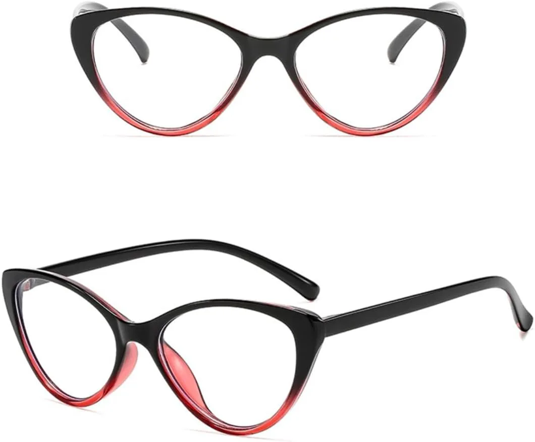 

Солнцезащитные очки для мужчин и женщин - защита UV400 - легкая оправа "кошачий глаз" для занятий спортом на открытом воздухе и вождения DSVIGF, Shiny Black