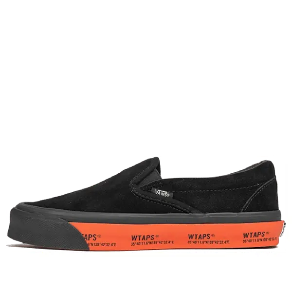 

Кроссовки wtaps x classic slip-on lx 'black orange' Vans, черный