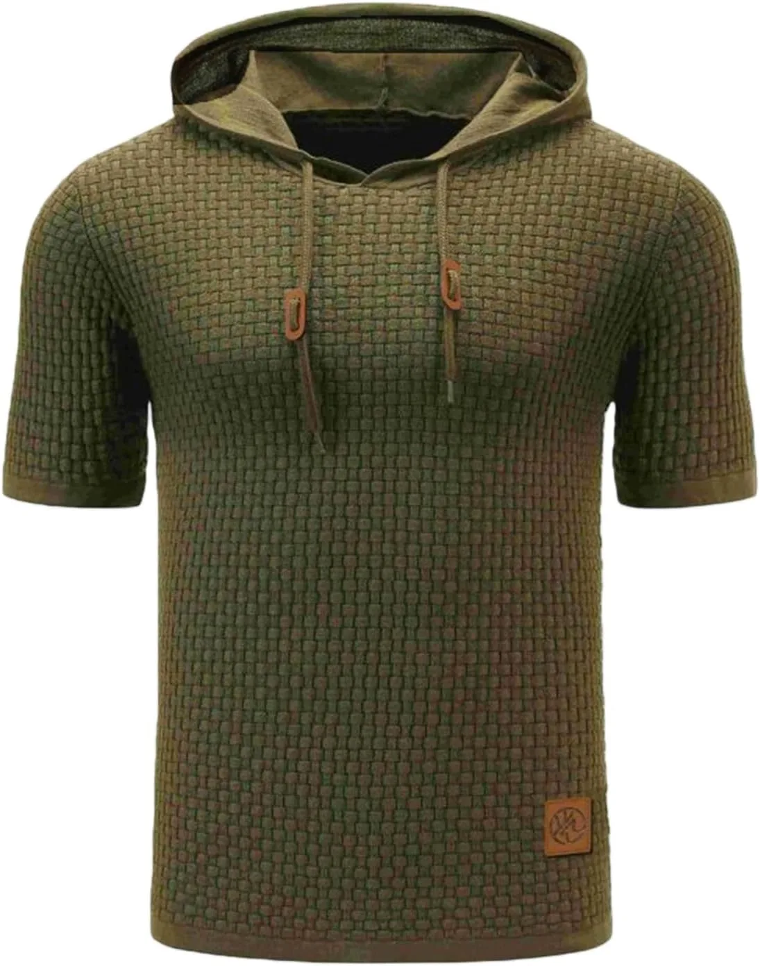 

Мужская футболка с капюшоном Wenkomg1, короткий рукав, хлопок, размеры M-3XL