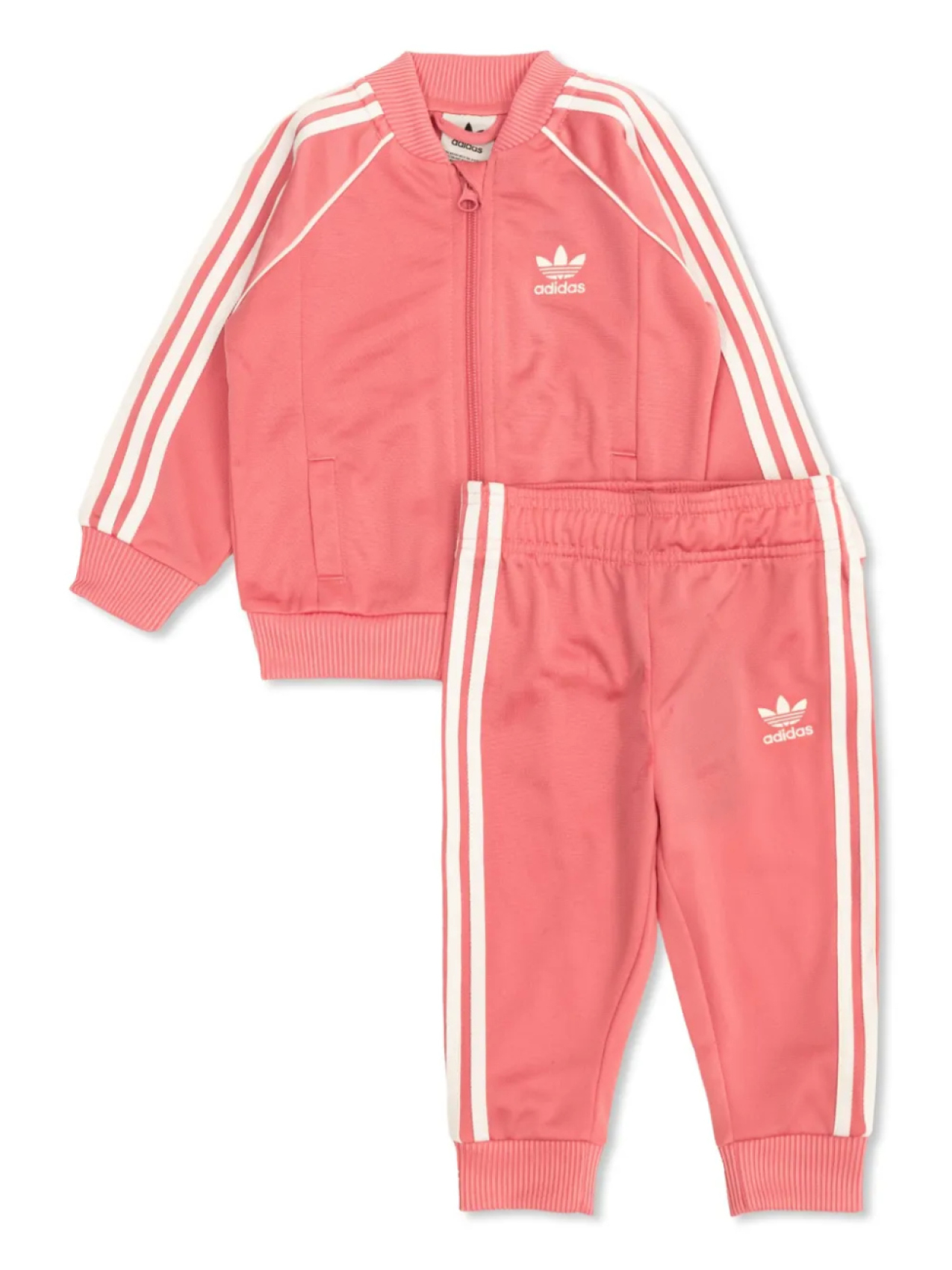 

Спортивный костюм Adidas Kids с вышитым логотипом, розовый
