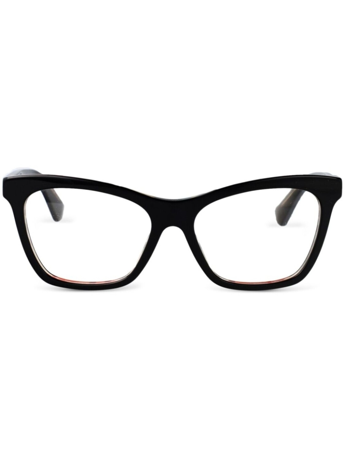 

Очки в винтажную клетку Burberry Eyewear, черный