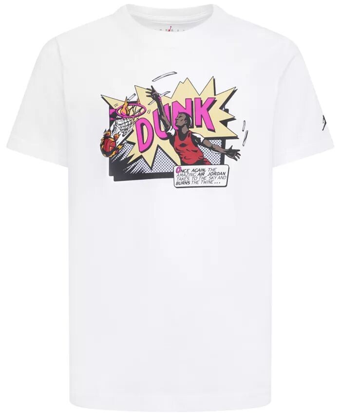 

Футболка с короткими рукавами и рисунком Big Boys Air Comics Dunk Jordan, красный