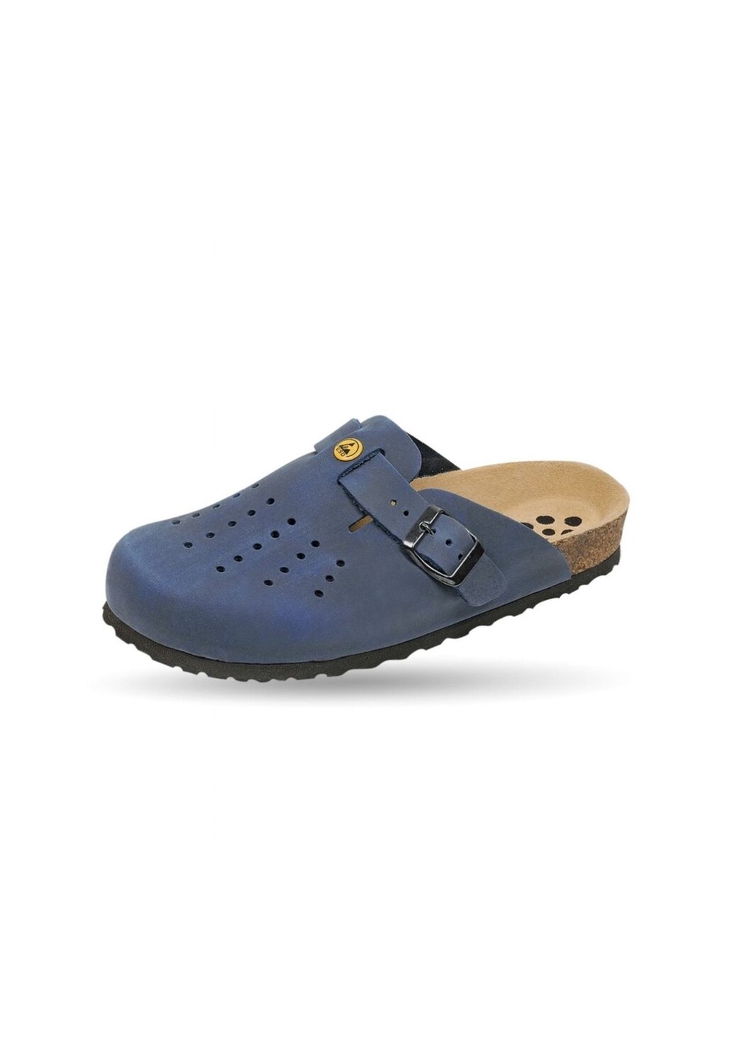 Сабо женские ESD Schuhmode Weeger с перфорацией, синий