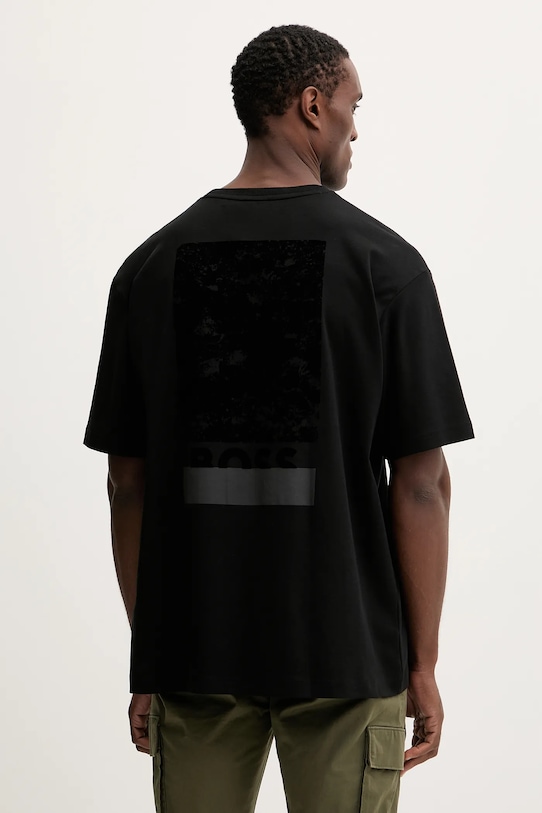 

Хлопковая футболка Boss Orange, черный