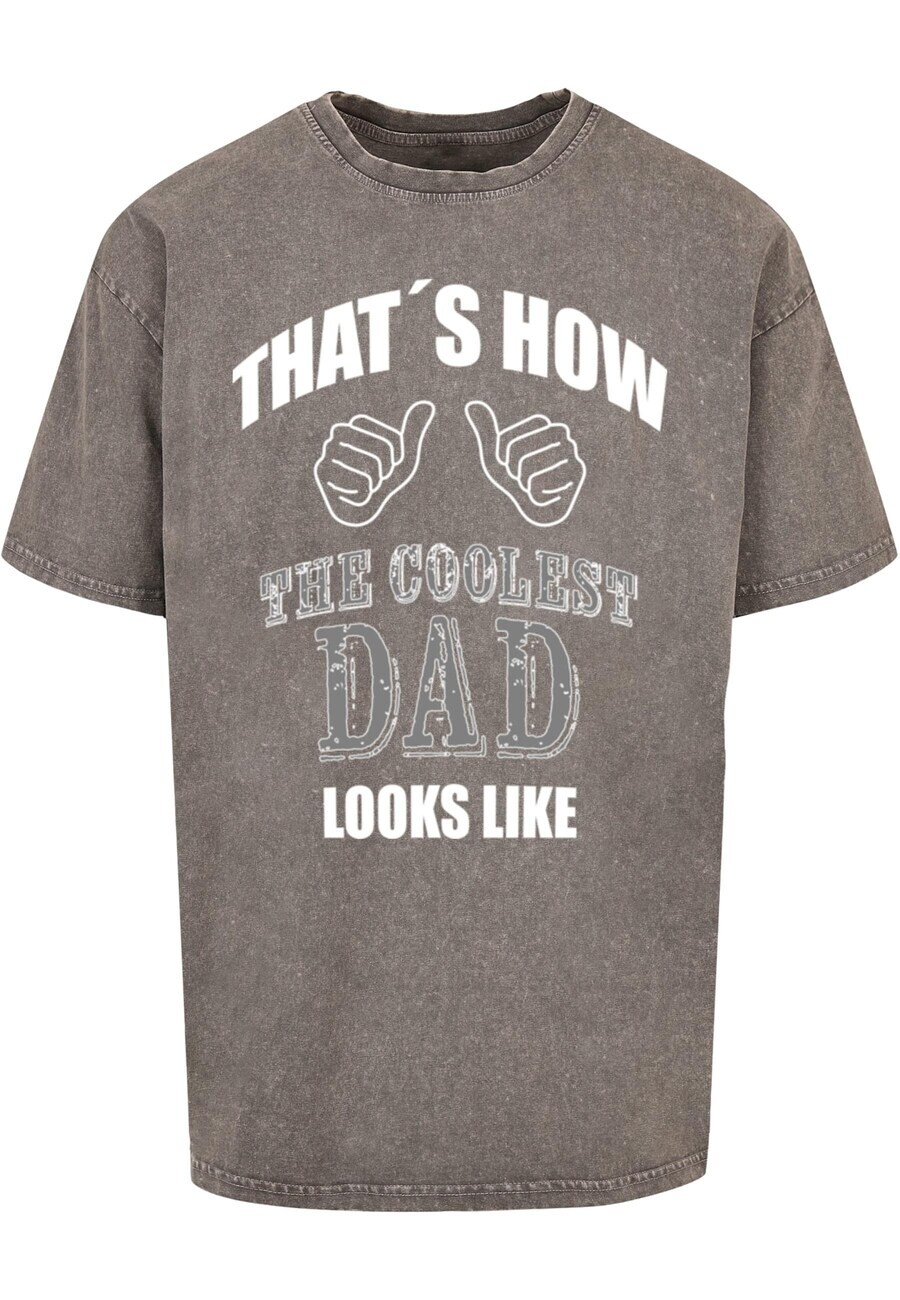 

Футболка Merchcode COOLEST DAD, серый/темно-серый