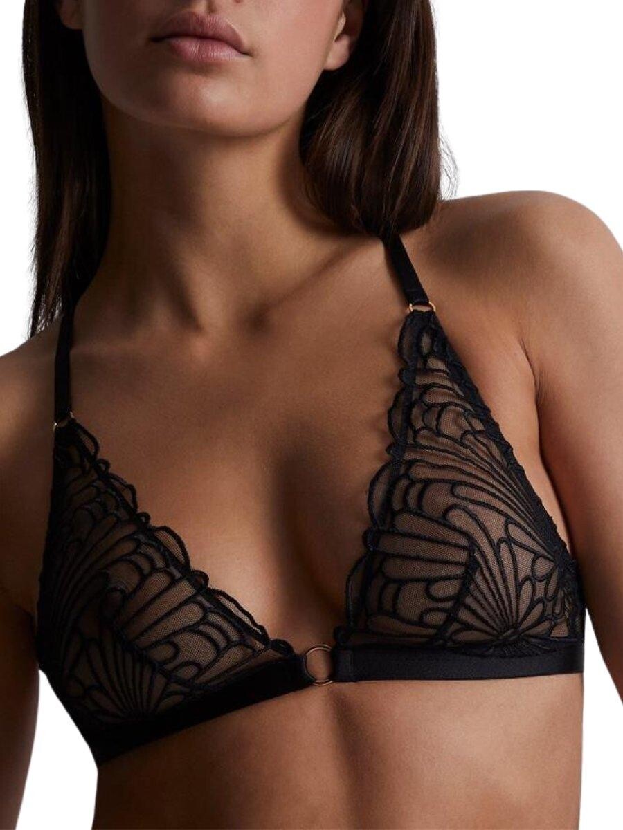 

Бралетт Indomptable с треугольными чашечками и глубоким вырезом Aubade, черный