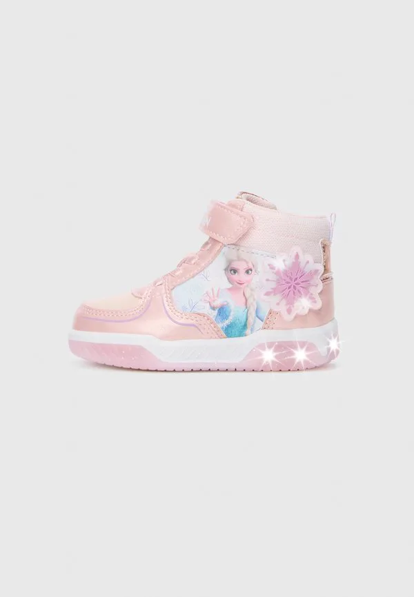 Мерцающая подошва, замороженные высокие кроссовки Friboo, Pink