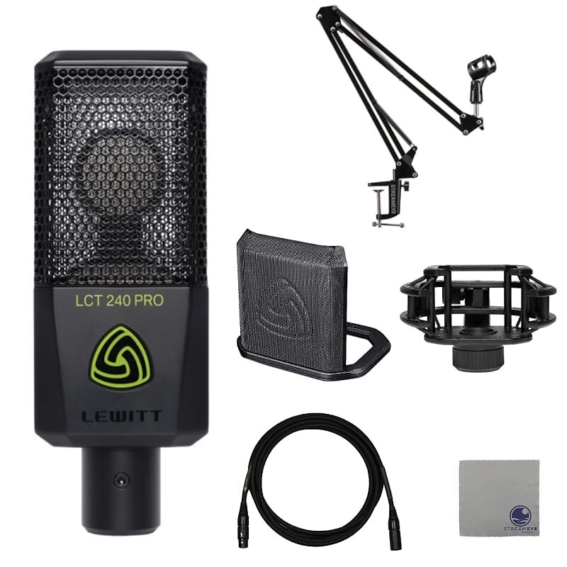 

Конденсаторный микрофон Lewitt LCT-240-PRO-BLK Large-Diaphragm Condenser Microphone
