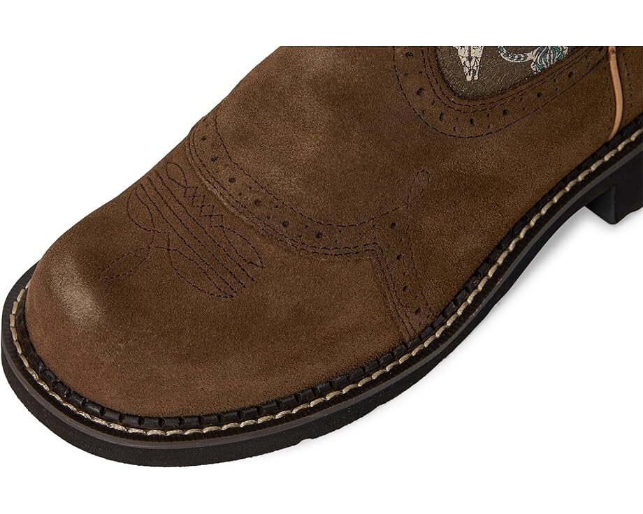 Сапоги женские Ariat Fatbaby Heritage Farrah ковбойские с быками, коричневый — фото 2