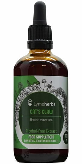 

Lymeherbs, Кошачий коготь, безалкогольный экстракт 1:1, 100мл