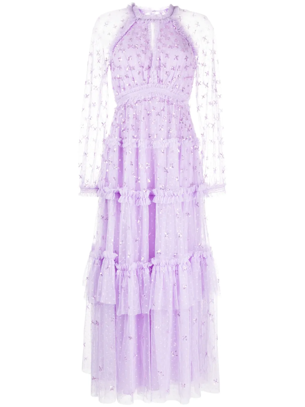 

Платье Sequin Kisses Needle & Thread, фиолетовый