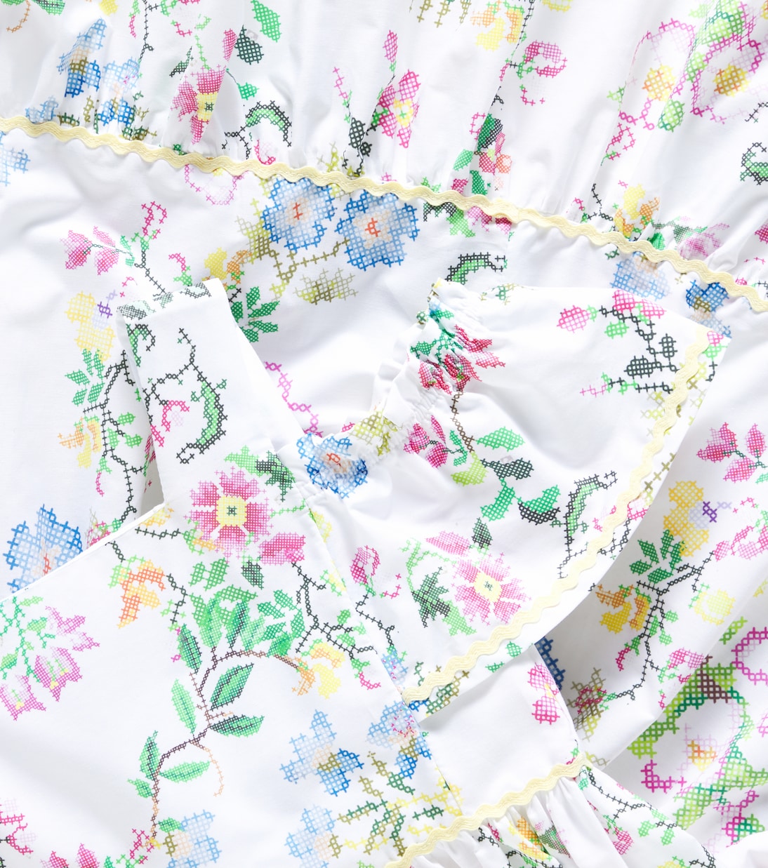 Цветочное хлопковое платье Patachou, Cross Floral Print — фото 3