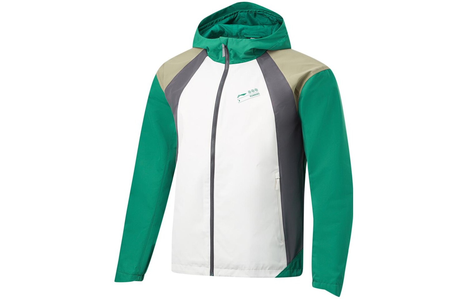 

Куртка для бега Мужская Clouds White Storm Green Lining, зеленый