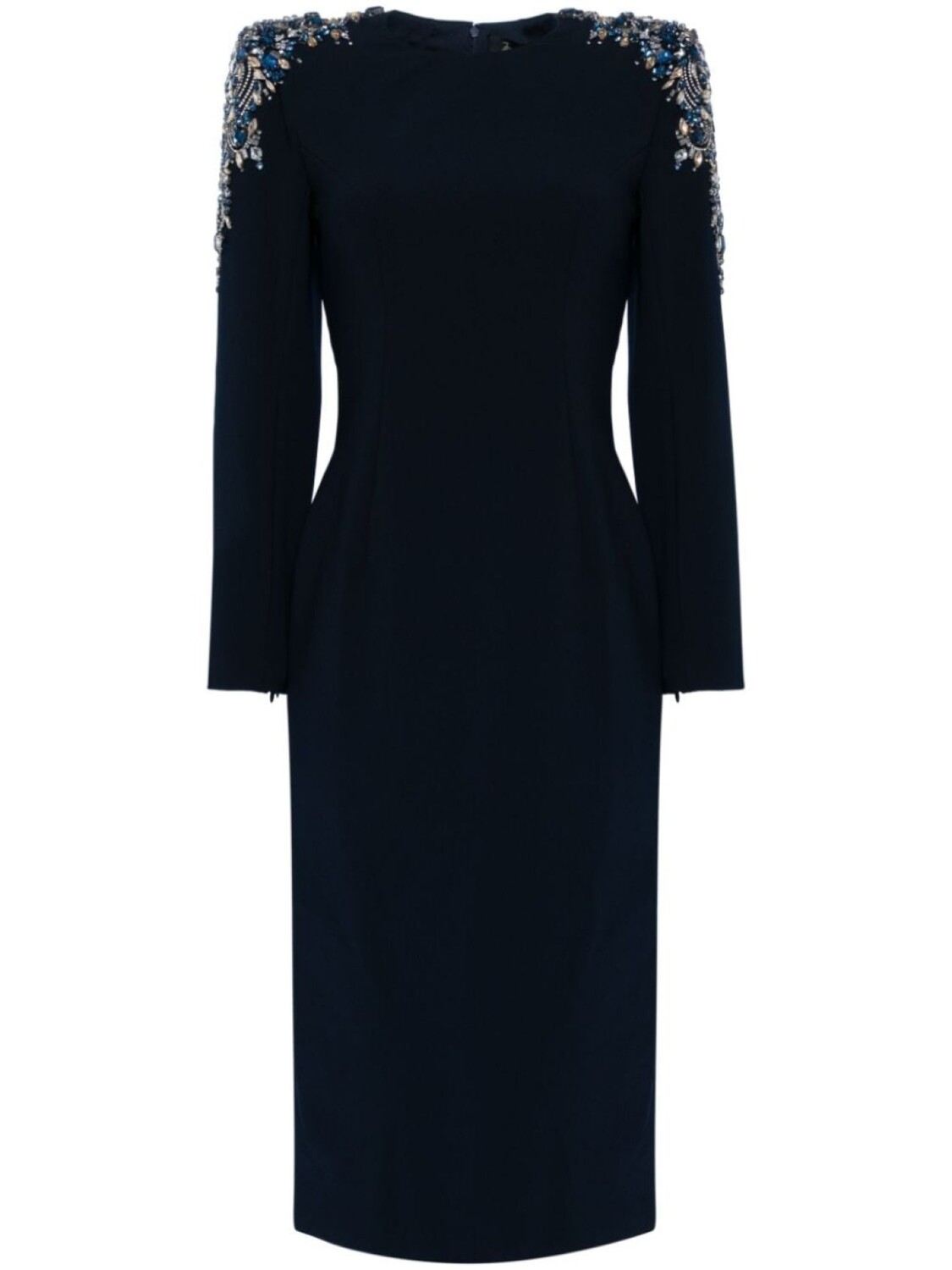 

Jenny Packham платье Martini Drop с кристаллами, синий