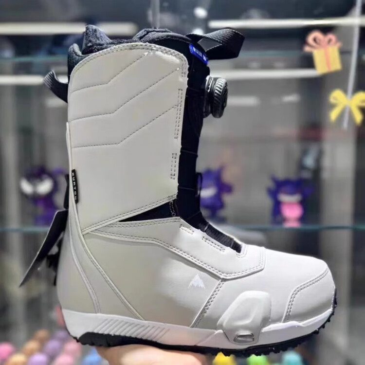 

LOBODUN Burton Quick-Wear лыжные ботинки, Step On новая модель 2024-2025, для сноуборда Flat Flower Carving Photon модель 5, цвет Ruler Gray And White, размер 44