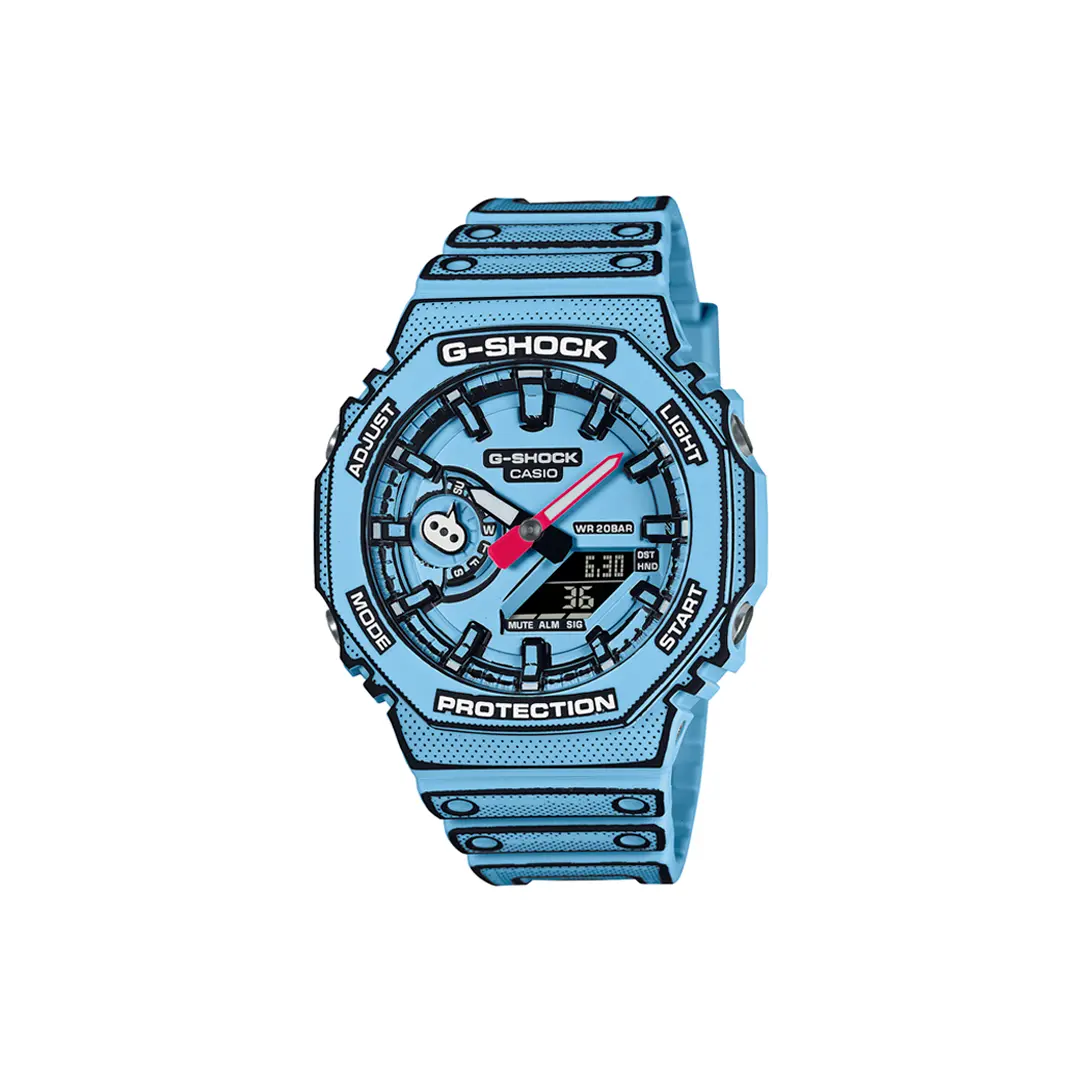 

CASIO Часы Unisex Liquid Crystal/Analog Dual Display Series White Watch, Blue