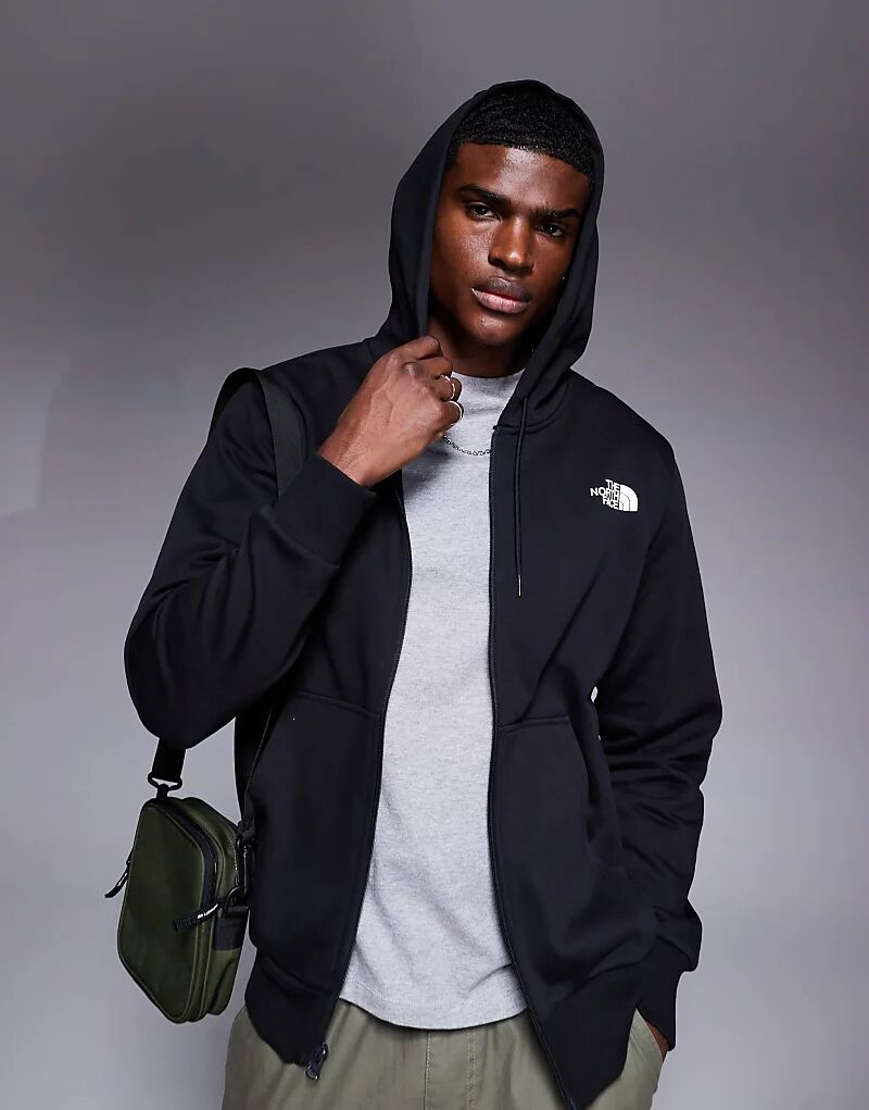 

Толстовка с капюшоном The North Face Simple Dome на молнии черного цвета