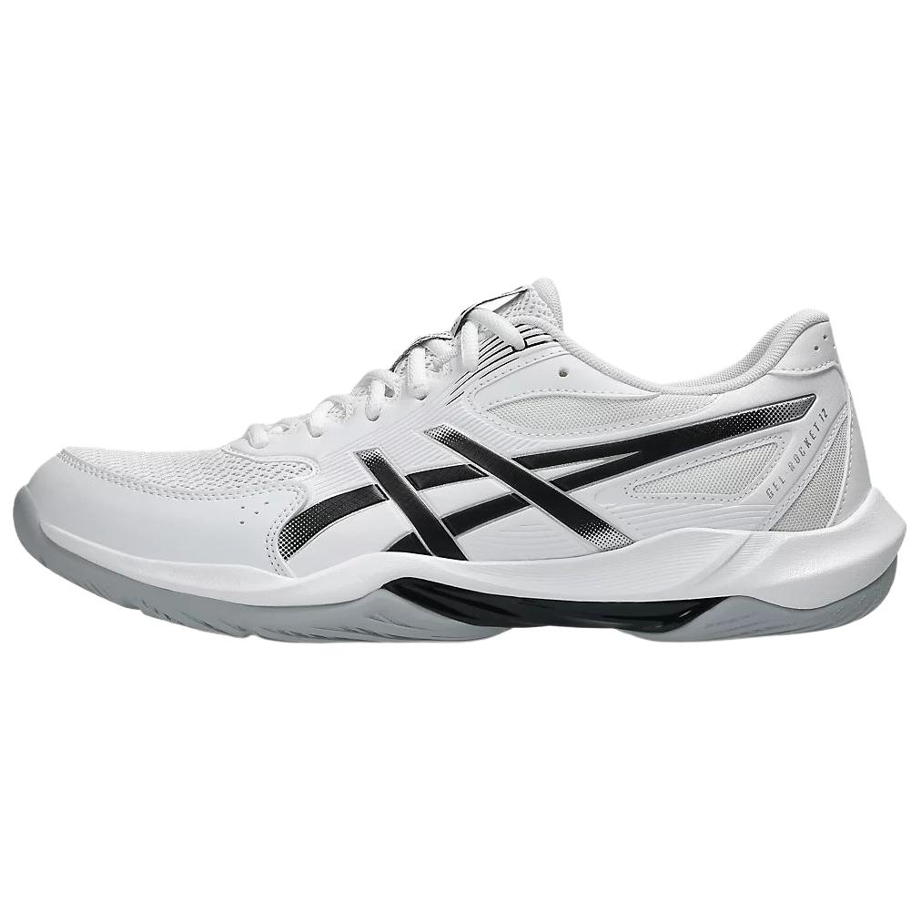 

ASICS Гель Рокет 12 Уайт Блэк — Уайт Блэк, цвет White Black