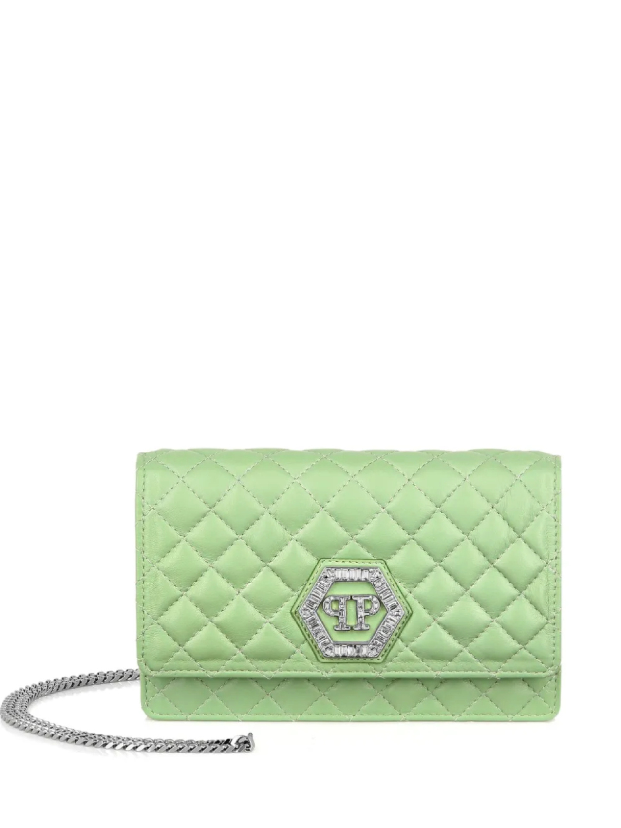 

Стеганая мини-сумка Philipp Plein, зеленый