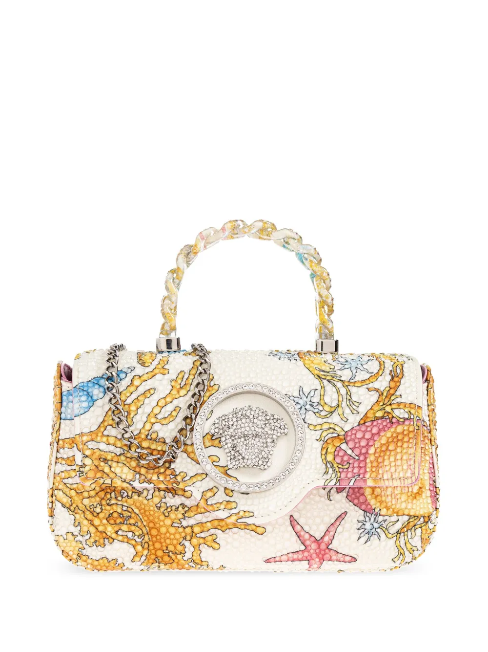 

Декорированная сумка через плечо La Medusa VERSACE, белый