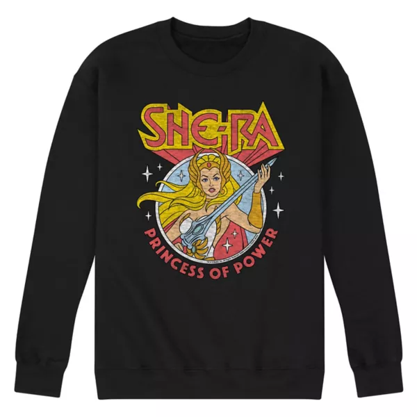 

Мужской флисовый пуловер с принтом «Принцесса силы» Licensed Character, черный