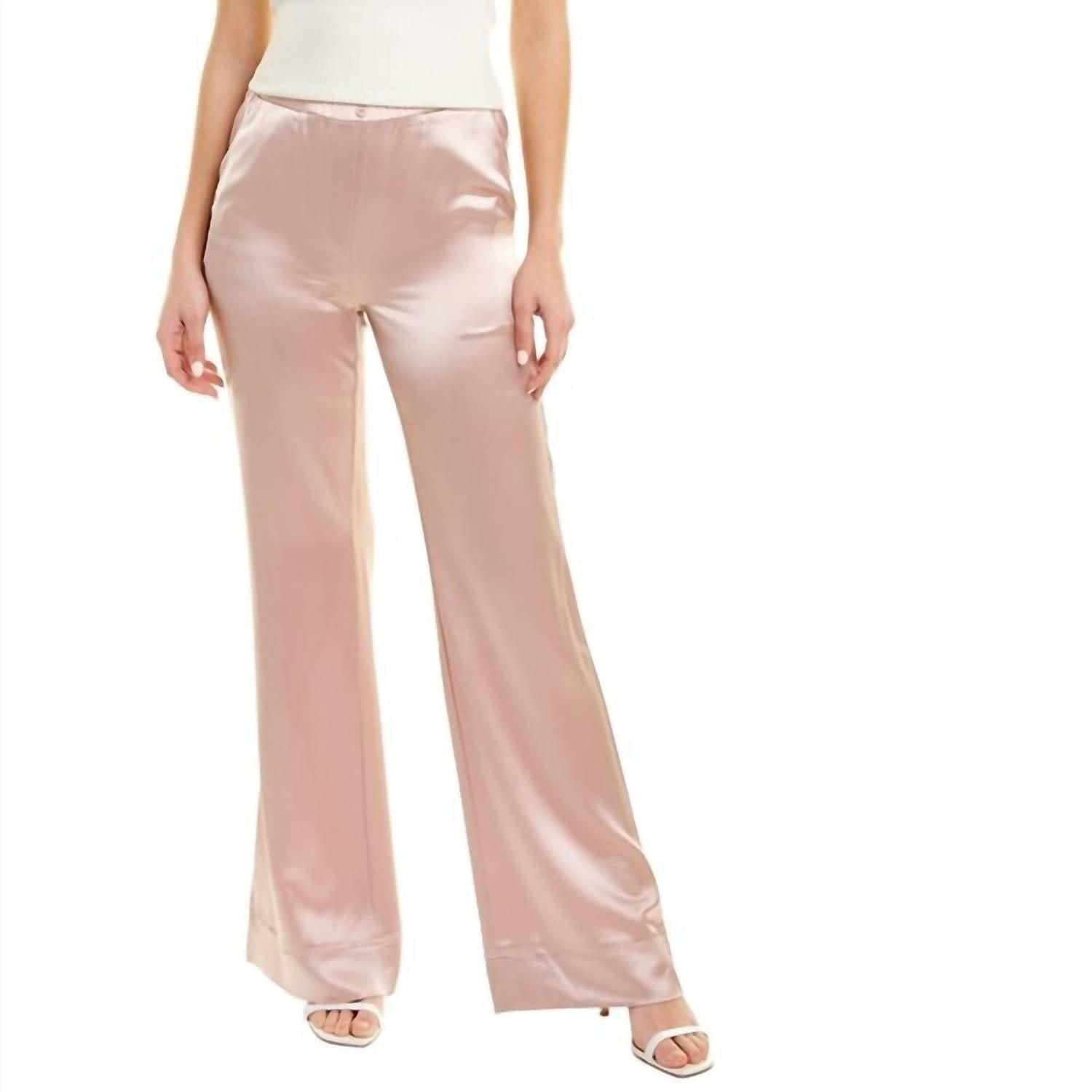 

SOMETHING NAVY Шелковые брюки Chloe цвета шампанского