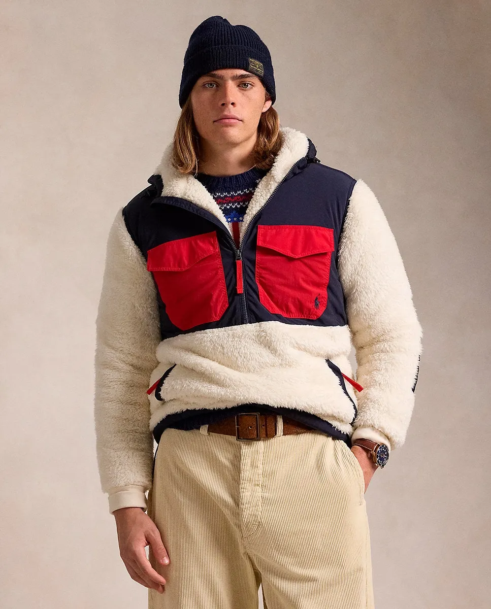 

Мужская толстовка с капюшоном и множеством карманов Polo Ralph Lauren, мультиколор