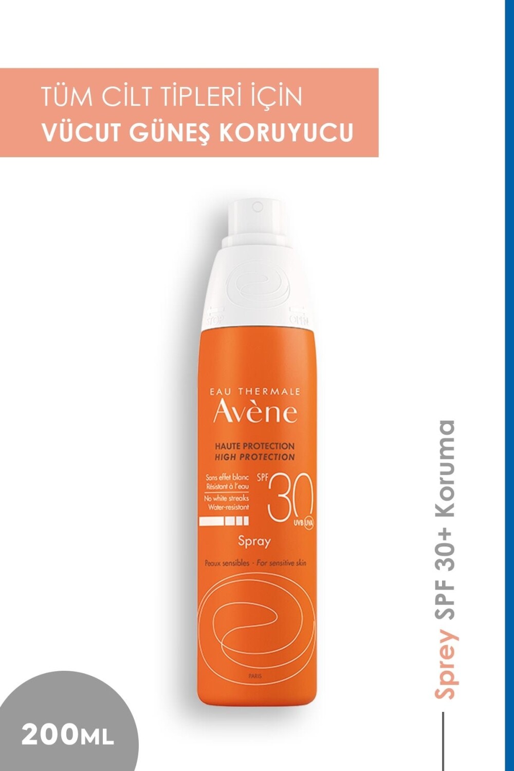 

Avene Spf 30+ Солнцезащитный спрей 200мл