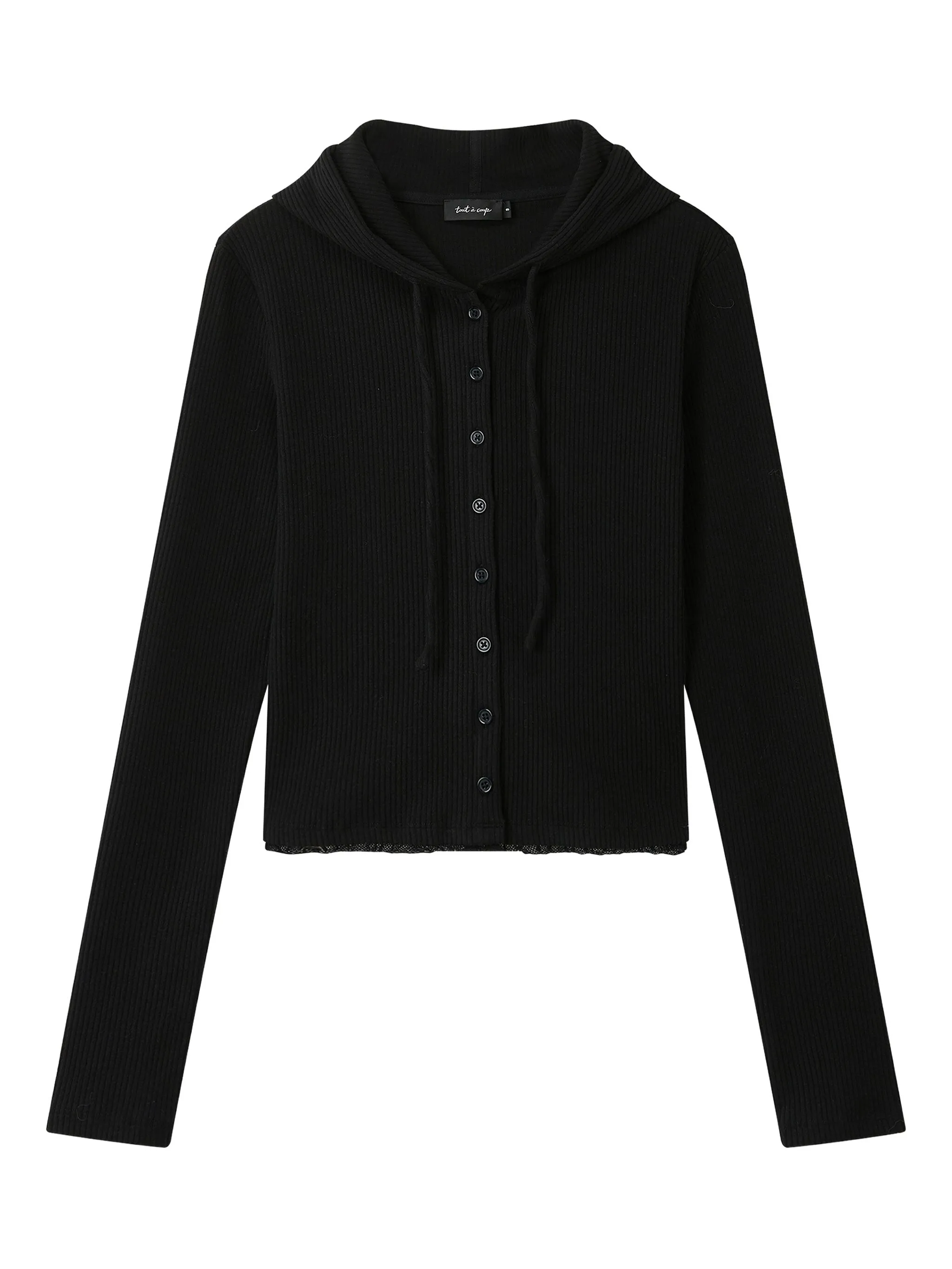 

Худи на пуговицах Tout A Coup, черный