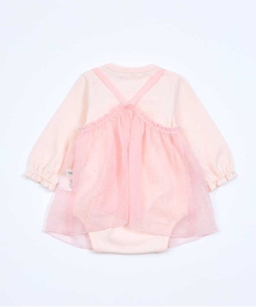 Комплект KP из шифоновой туники и комбинезона с цветочным мотивом, Off white — фото 4