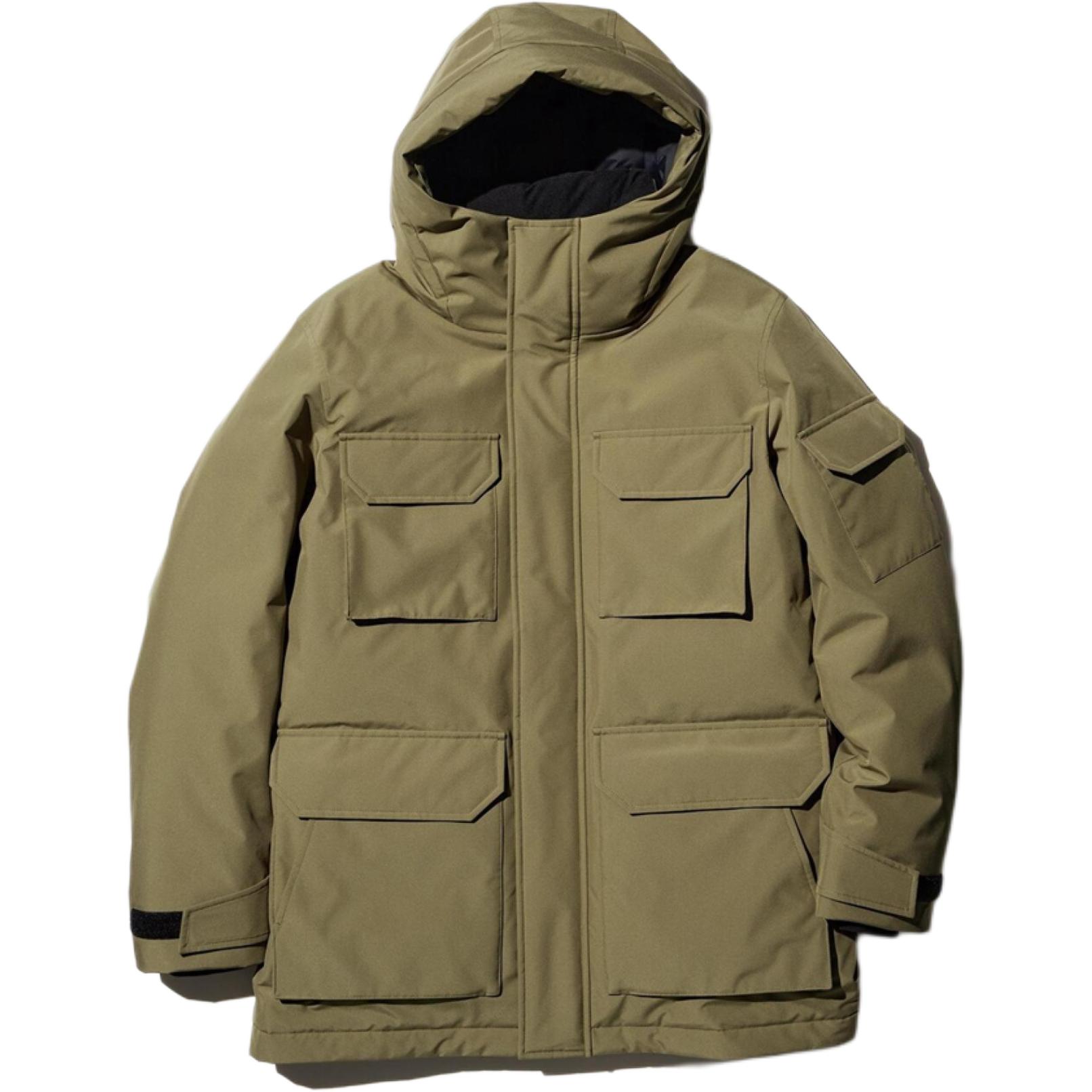 

UNIQLO Мужская пуховая куртка оливковая, Olive