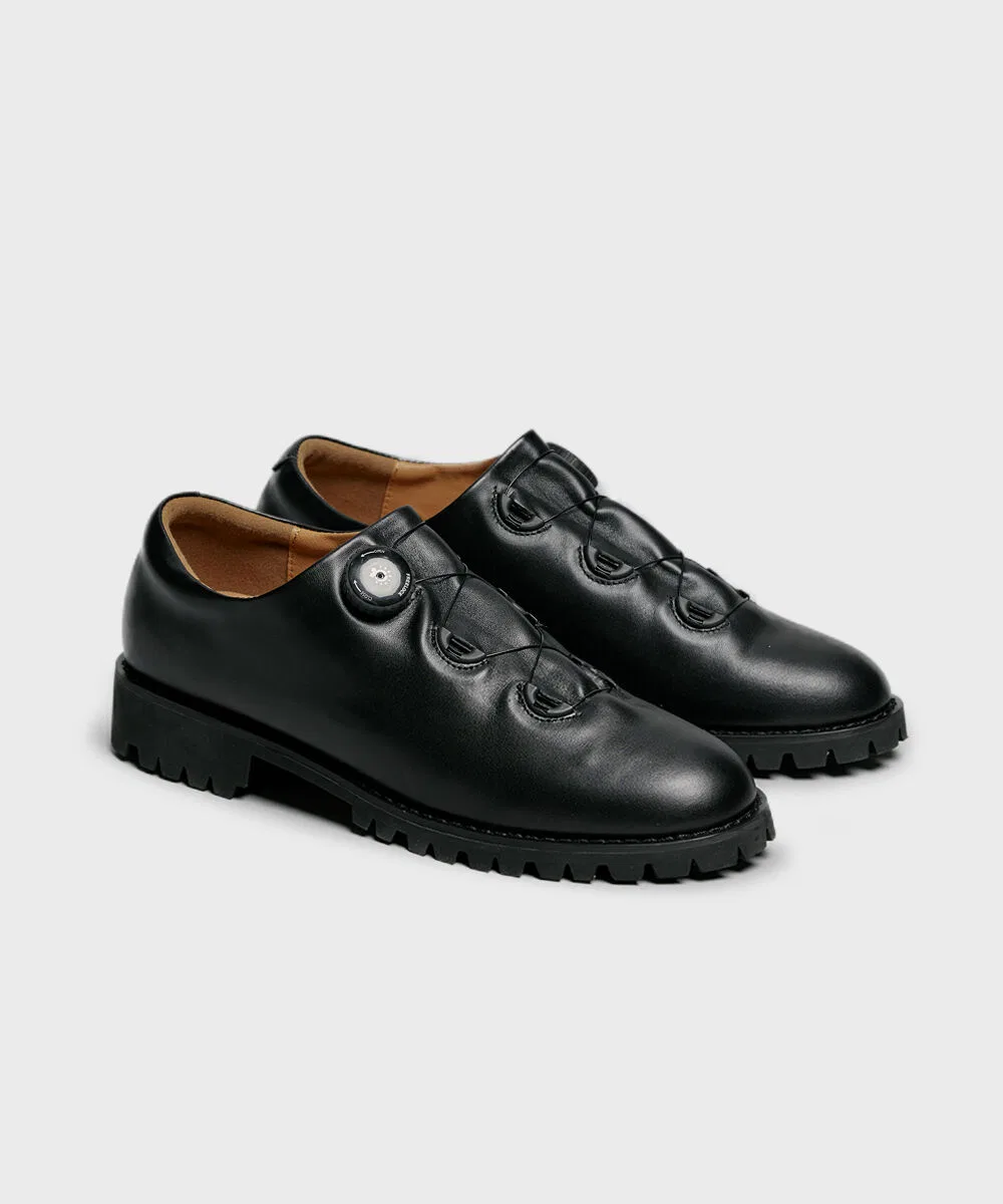 Мужские лоферы Molle Shoes F/L Mountain чёрные — фото 4