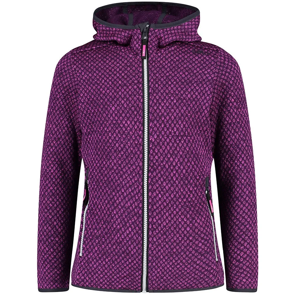 

Флис CMP 31H1735 Fix Hood full zip, фиолетовый