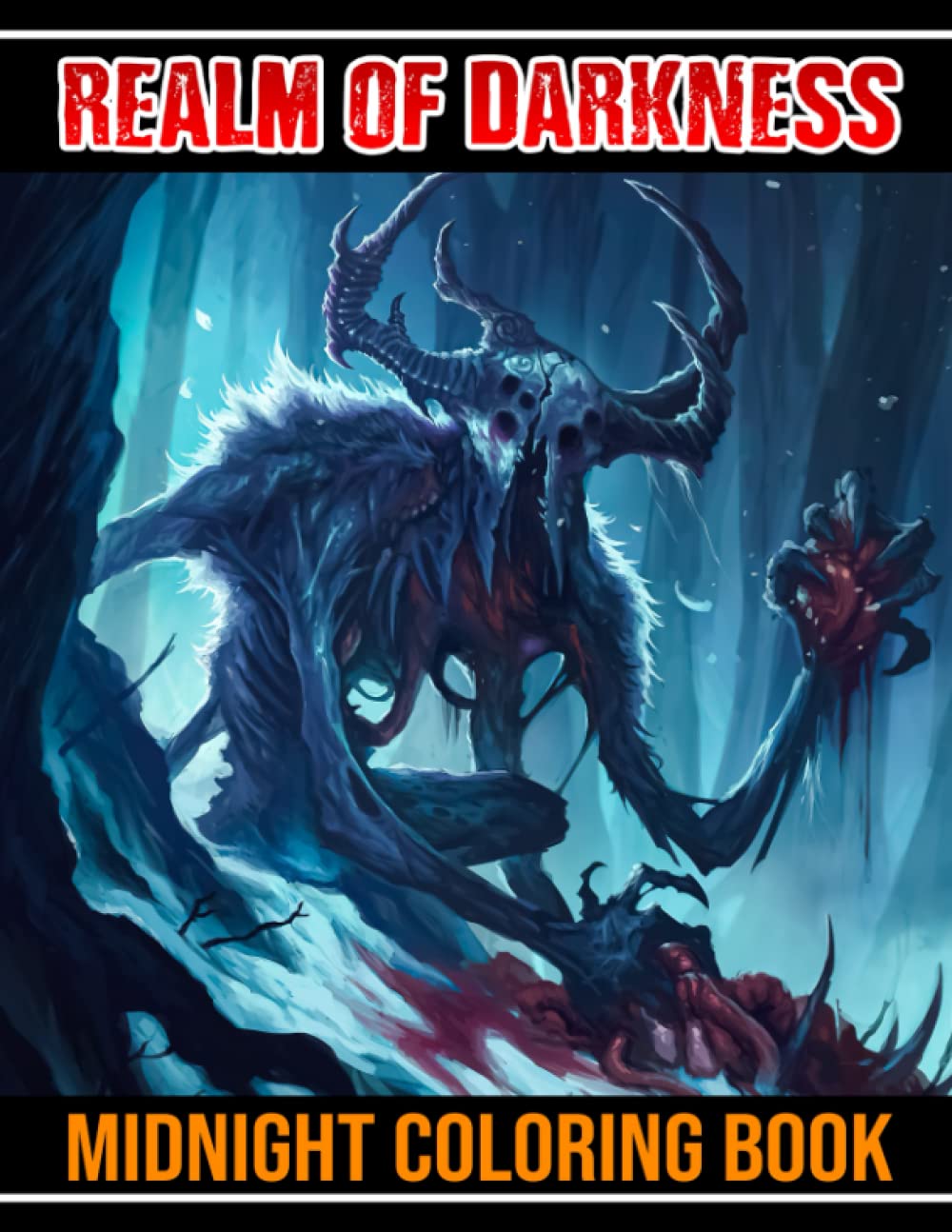 

Realm Of Darkness Midnight Coloring Book: Intriguing Horror Scenes Coloring Pages With Incredible Designs On Black Background For Teenagers To Have Fun (Independently published)