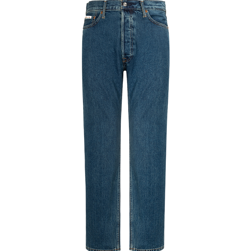 

CALVIN KLEIN Jeans Unisex Джинсовая синяя футболка, 7U8-Denim Blue