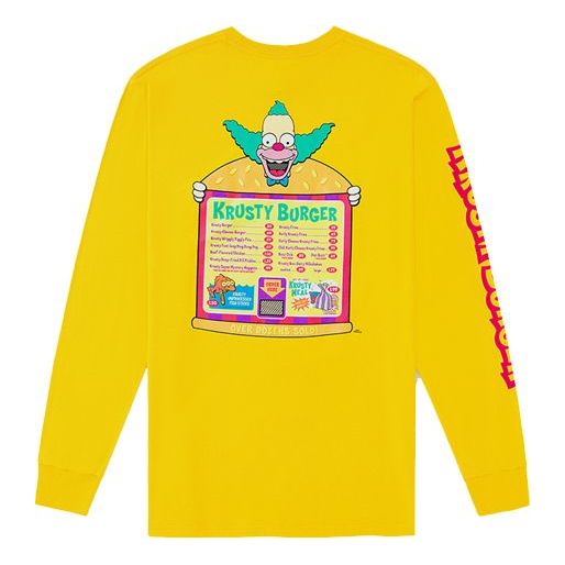 

Футболка Vans Simpson Crossover Long Sleeves Couple Style Yellow VN0A4RTLZW3, желтый