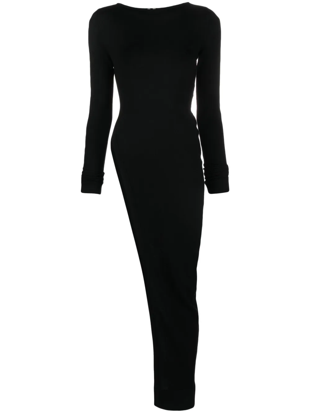 

Асимметричный кашемировый джемпер Biker Level Rick Owens, черный