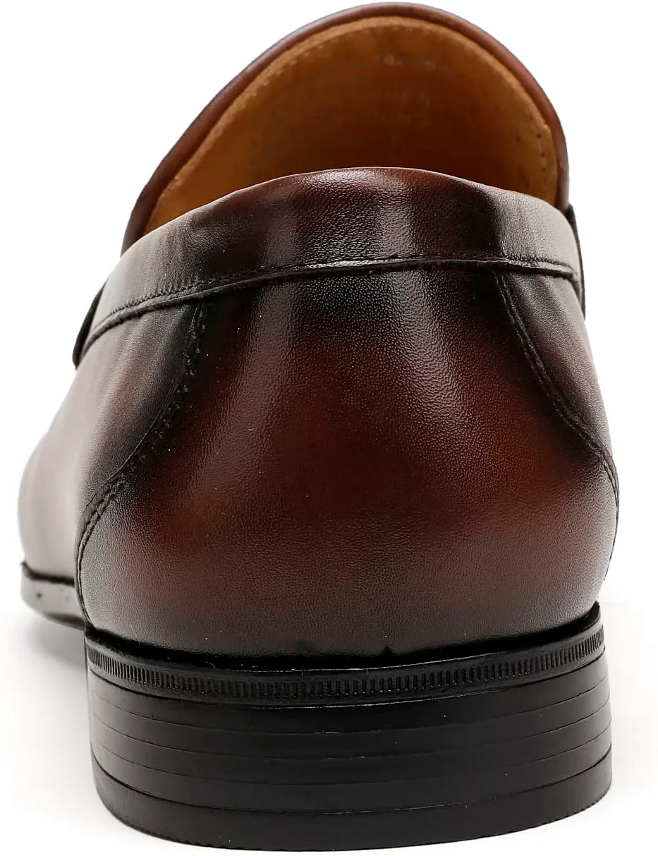 

Мужские классические туфли-лоферы без шнурков, кожаные туфли для торжественных случаев, с принтом под крокодиловую кожу и пряжкой ChrisLOOK, коричневый